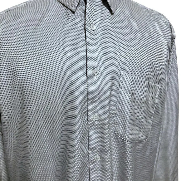Van Heusen Button Down Dress Shirt for Men Neck 17 - Picture 2 of 10